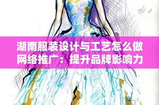 湖南服装设计与工艺怎么做网络推广：提升品牌影响力与销售转化
