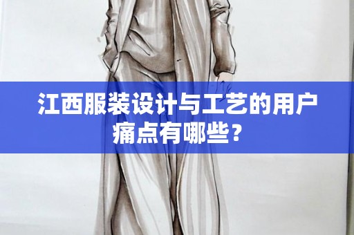 江西服装设计与工艺的用户痛点有哪些？