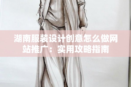 湖南服装设计创意怎么做网站推广：实用攻略指南