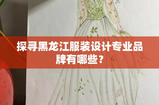 探寻黑龙江服装设计专业品牌有哪些？