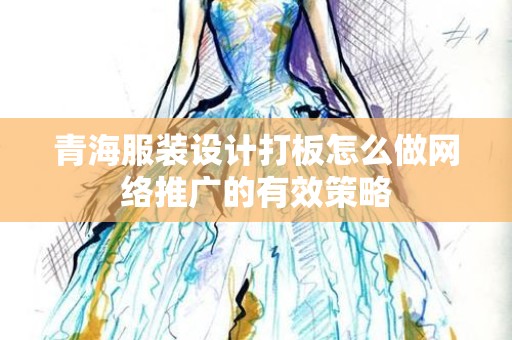 青海服装设计打板怎么做网络推广的有效策略