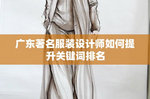 广东著名服装设计师如何提升关键词排名